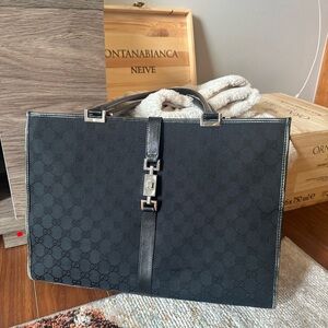 GUCCI Monogram Medium Jackie Bag
